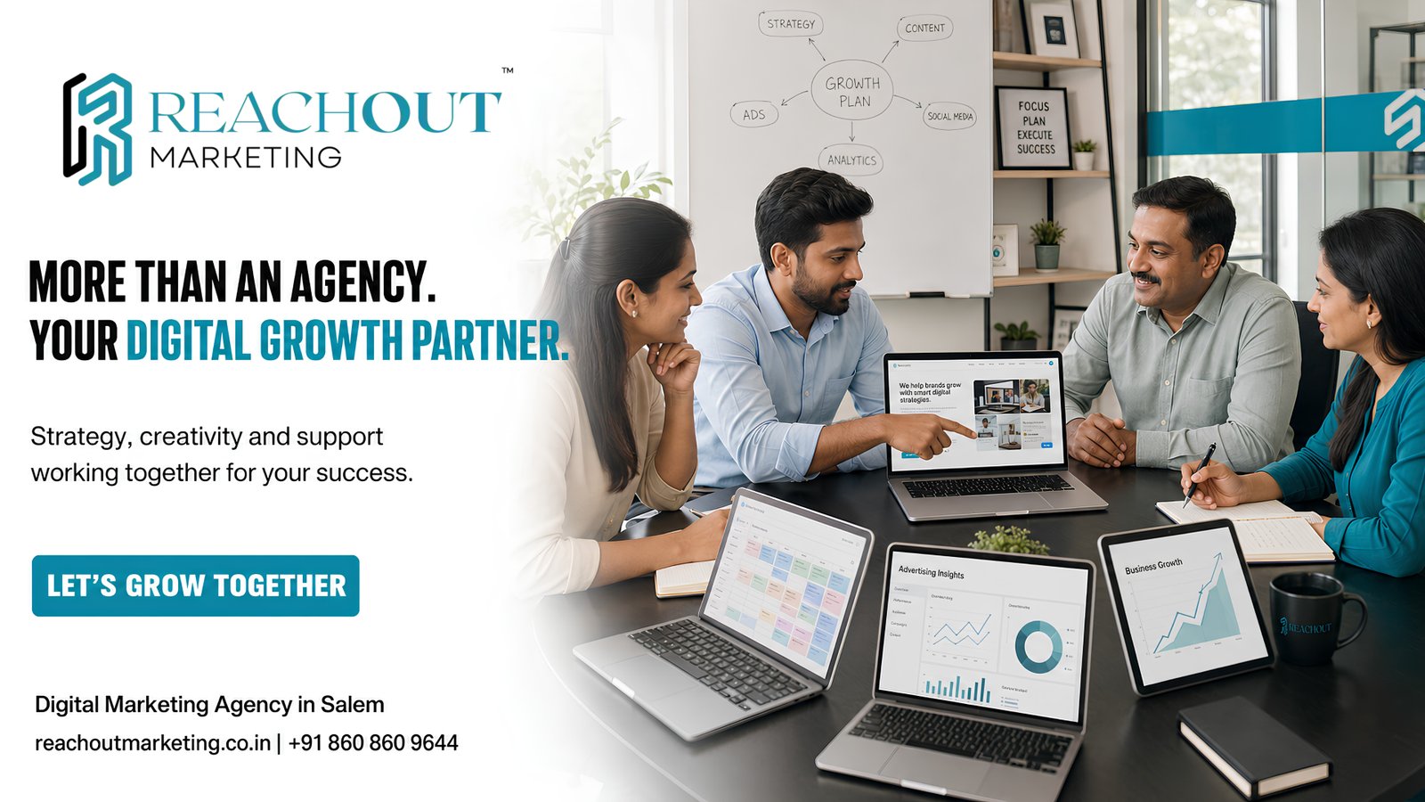 Get Found, Get Leads, Get Growth with Digital Marketing in Salem – Reachout Marketing